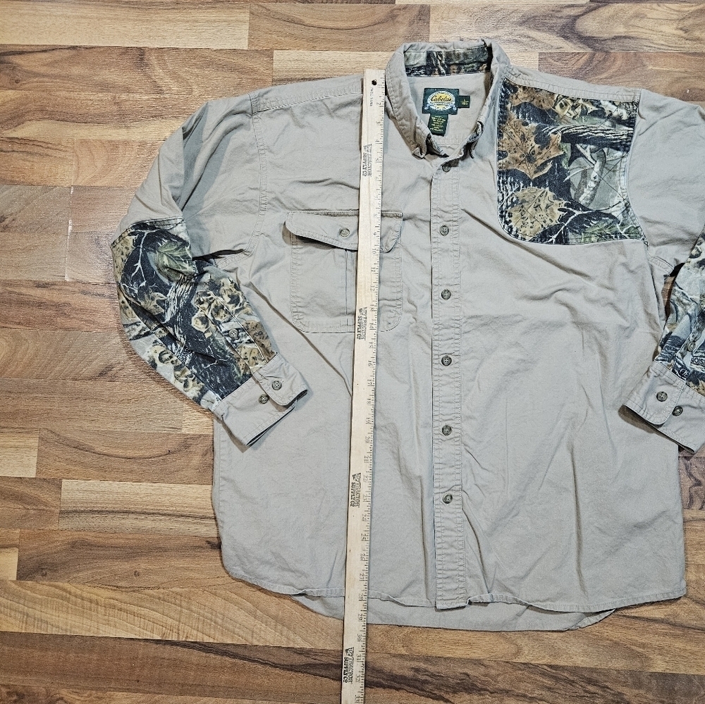 Cabela’s Seclusion 3D Hunting Shirt Men’s Large Tan Camo Patch - Picture 6 of 7